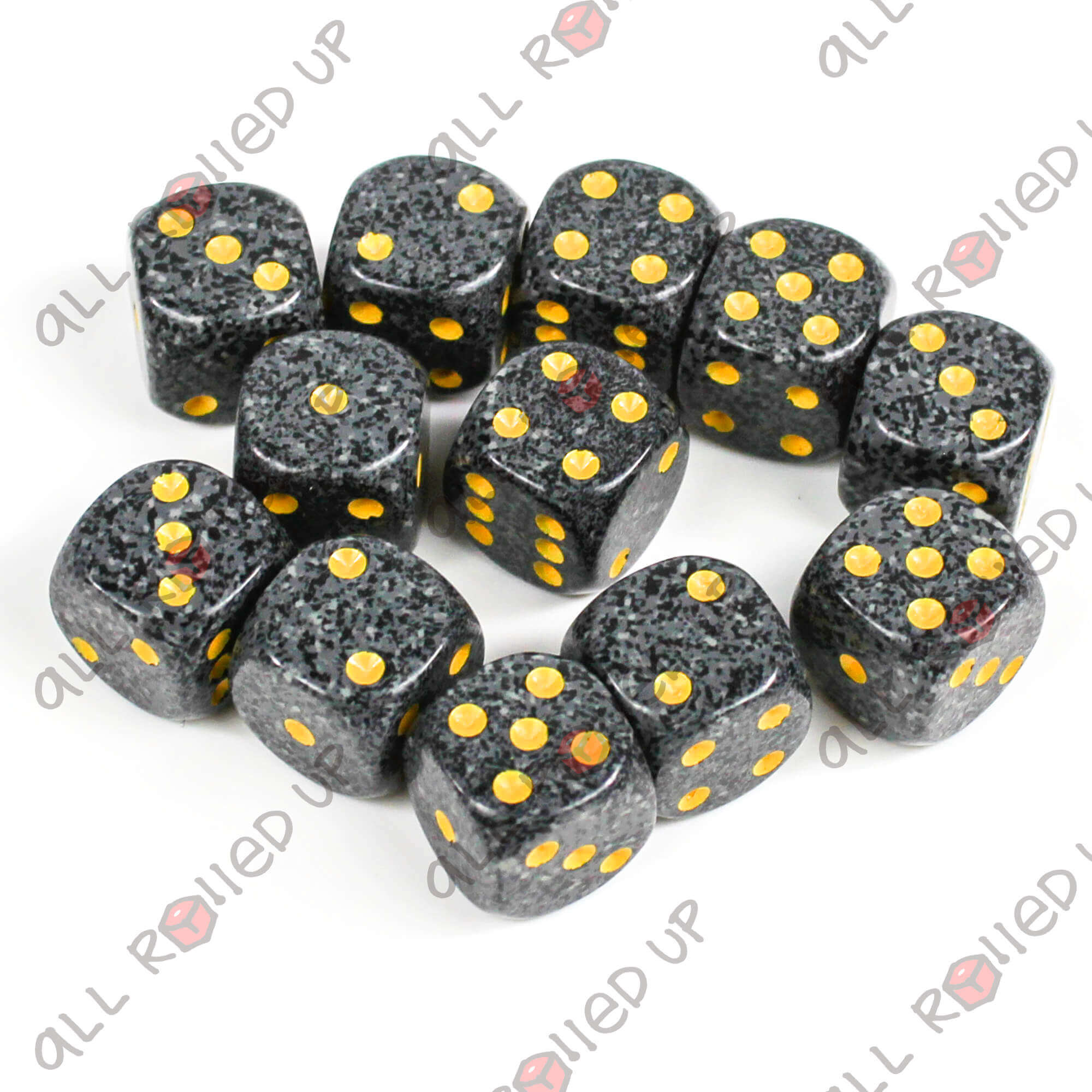 Chessex Speckled sada kostek D6 12x 16mm Urban Camo