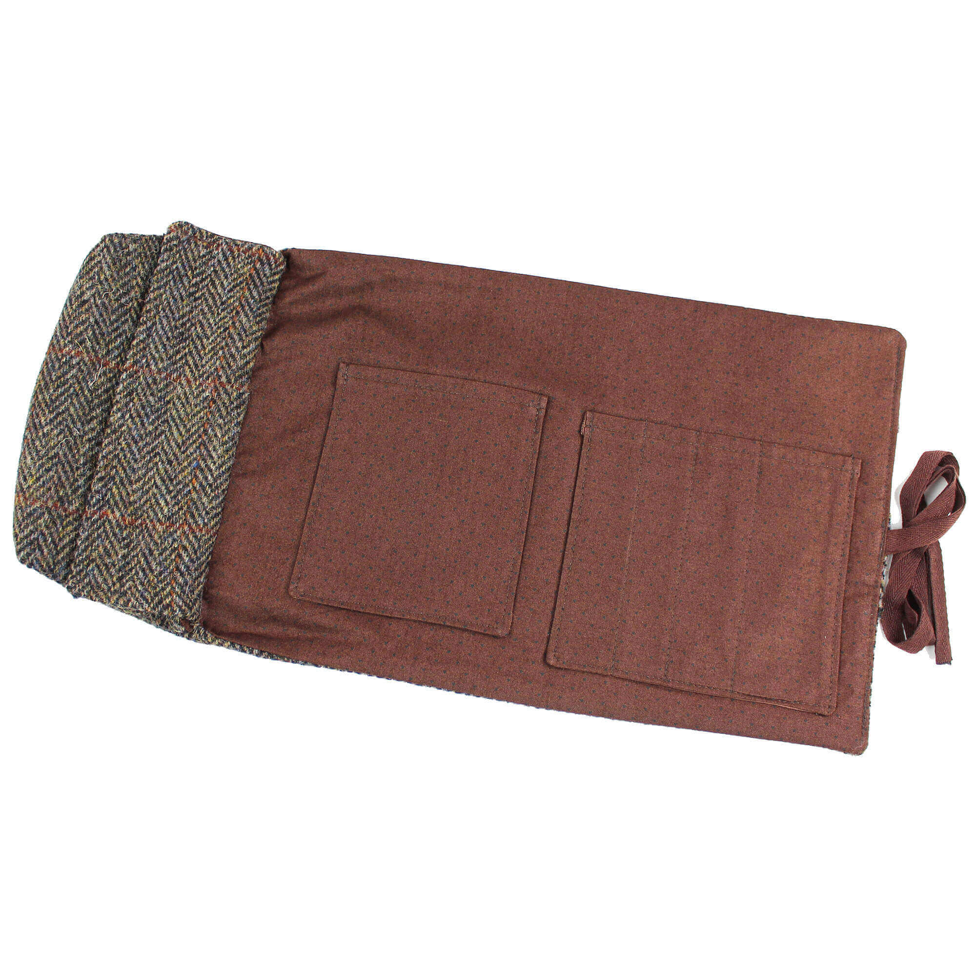 All Rolled Up Harris Tweed kostkový vak Mitchener