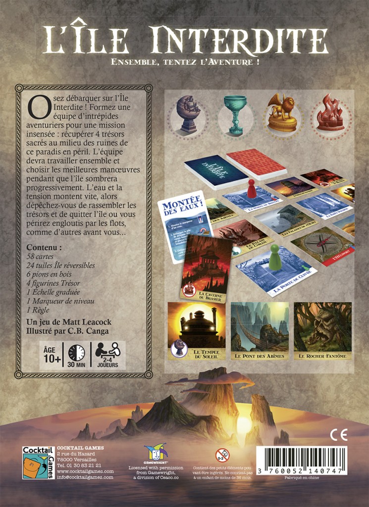 Cocktail Games L'île interdite hra kooperativní