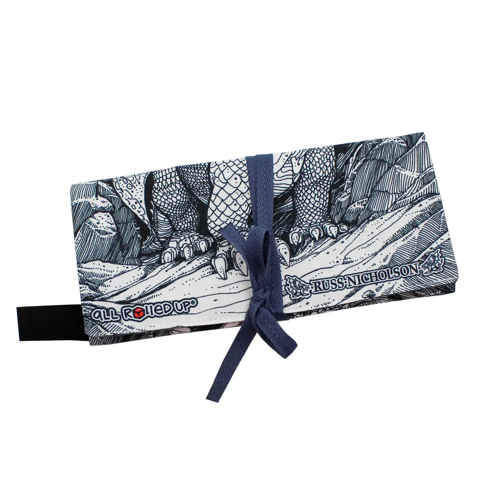 All Rolled Up Dragon Smoke Slate pouzdro na kostky Russ Nicholson