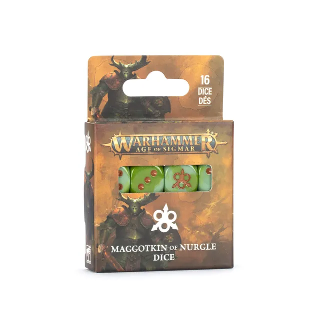Warhammer Age of Sigmar Maggotkin of Nurgle kostky 16 ks