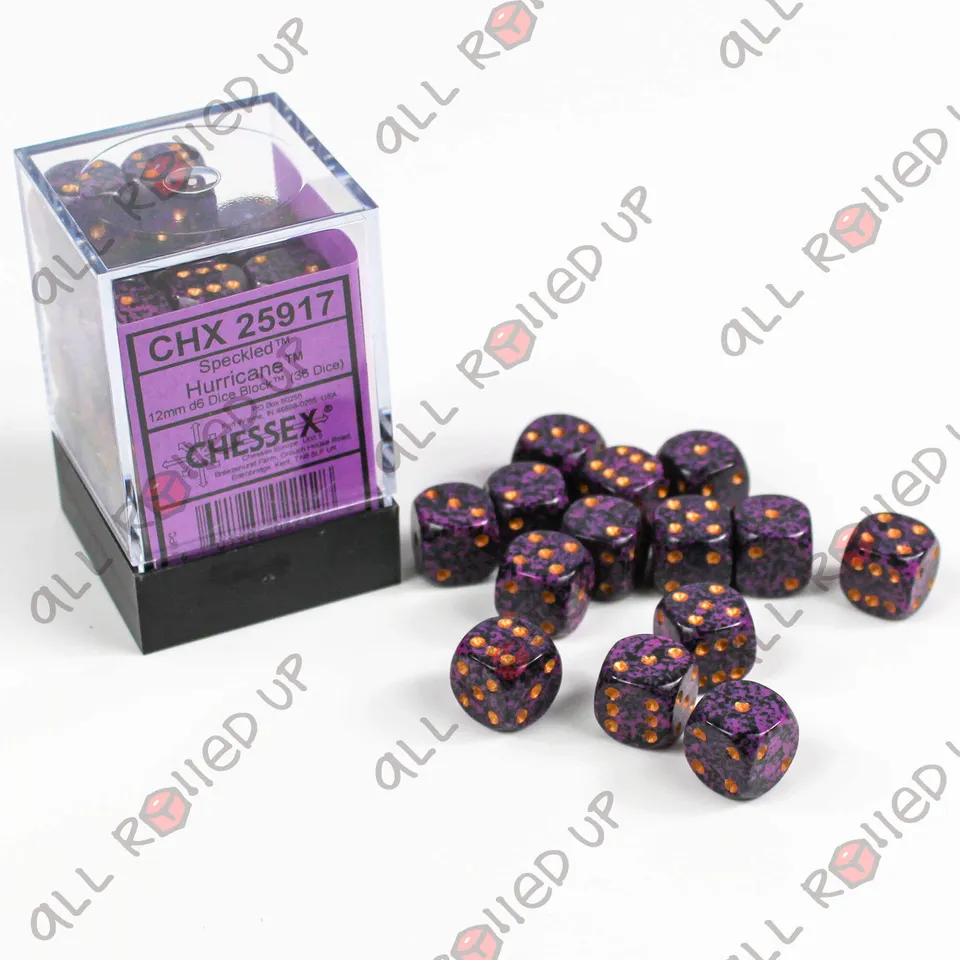 Chessex Speckled Hurricane kostky D6 36 ks 12mm