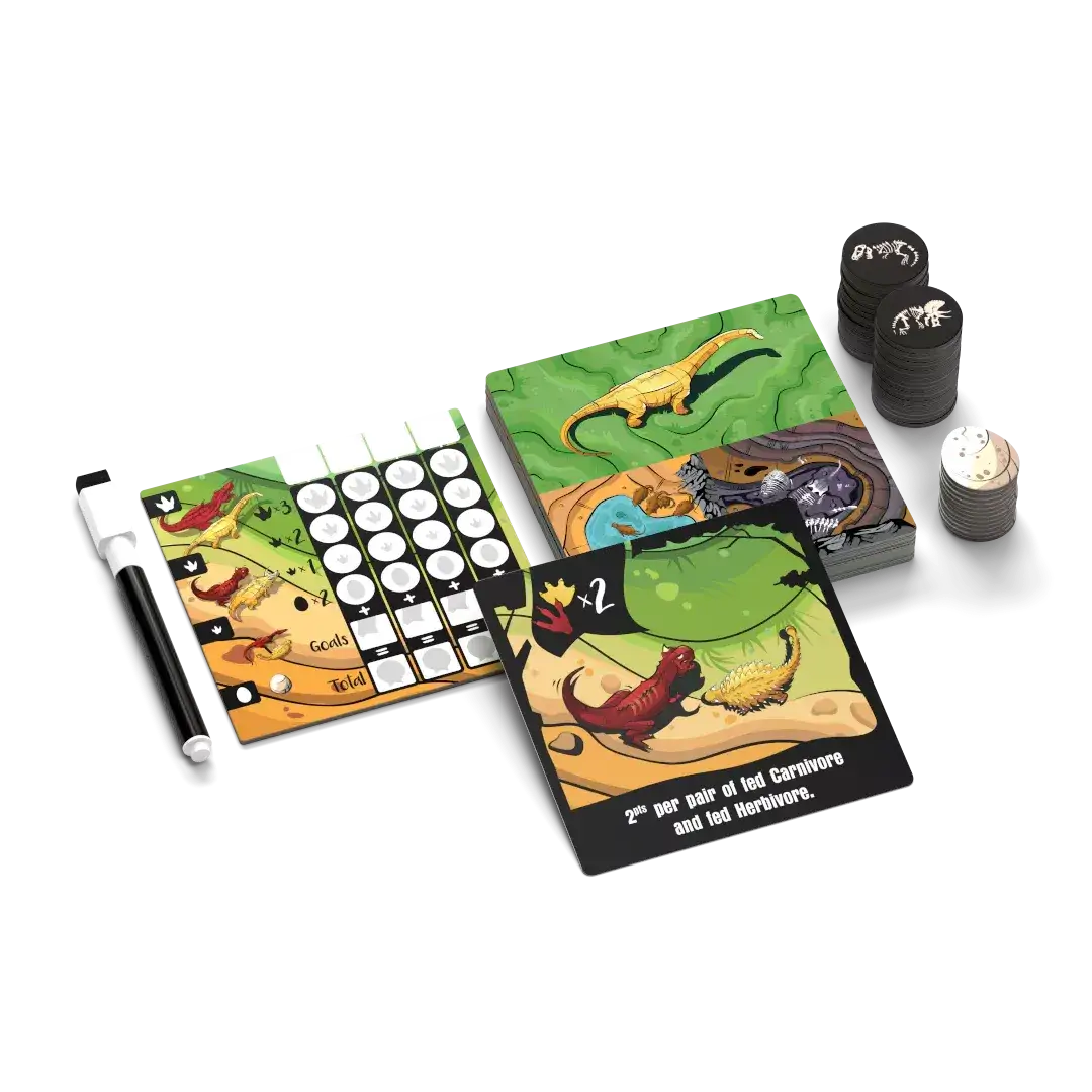Allplay Chomp desková hra dinosauří draftingová