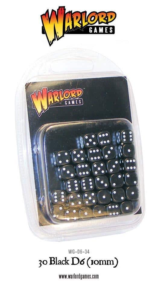 Geek Mod Spot dice kostky 10mm černé 30 ks D6