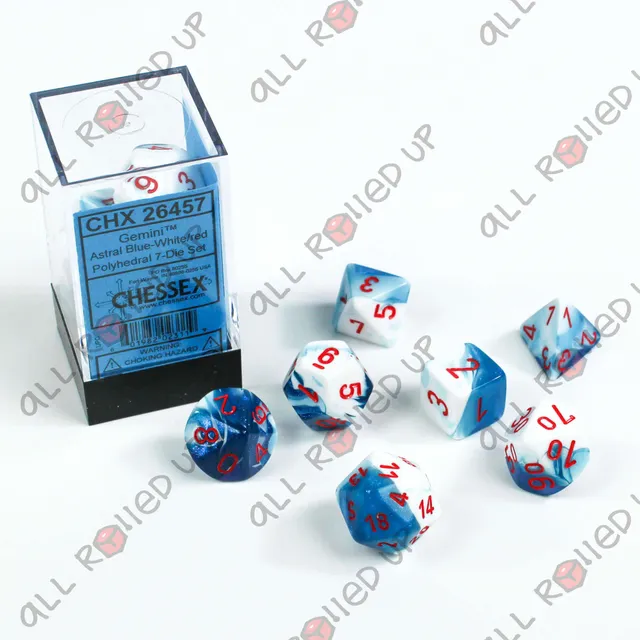 Chessex Gemini Astral sada 7 kostek polyhedral