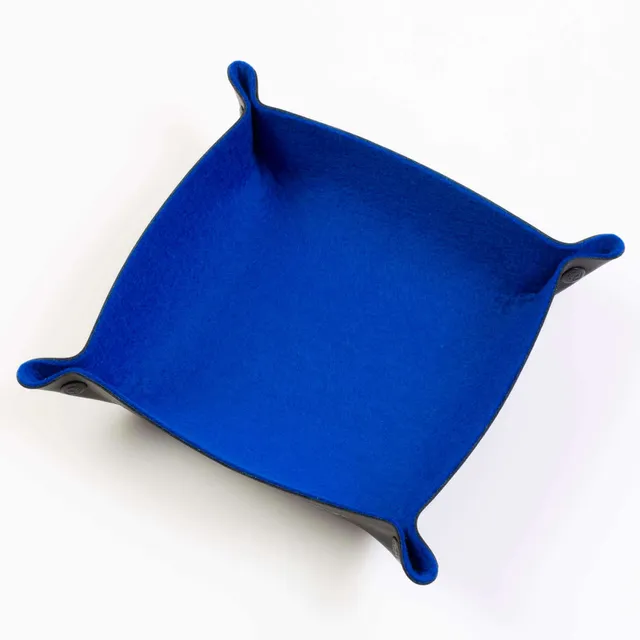 All Rolled Up Blue Felt skládací tácek na kostky