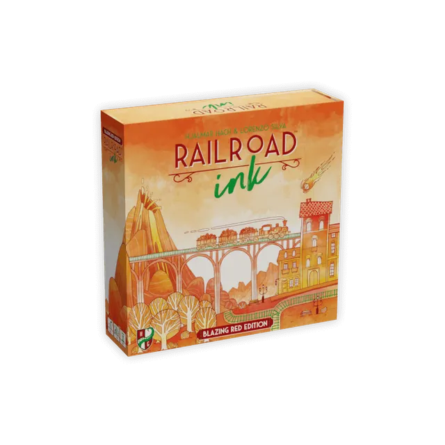 Horrible Games Railroad Ink Blazing Red desková hra kostková