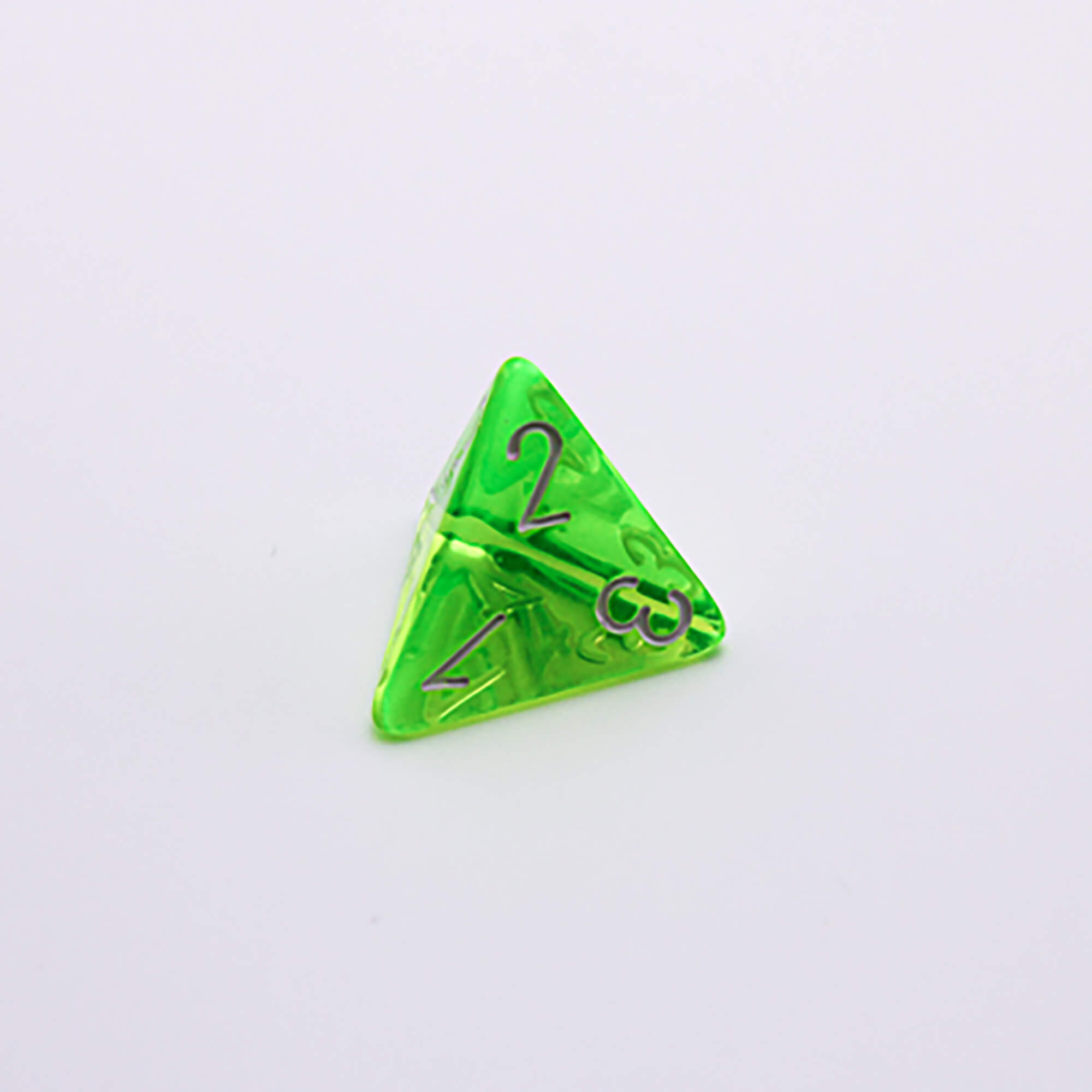 Chessex Lab Dice Wave 7 sada kostek translucent rad green