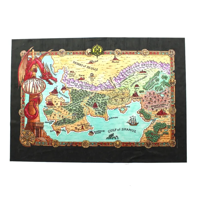 All Rolled Up Fighting Fantasy mapa A2 tmavě zelená