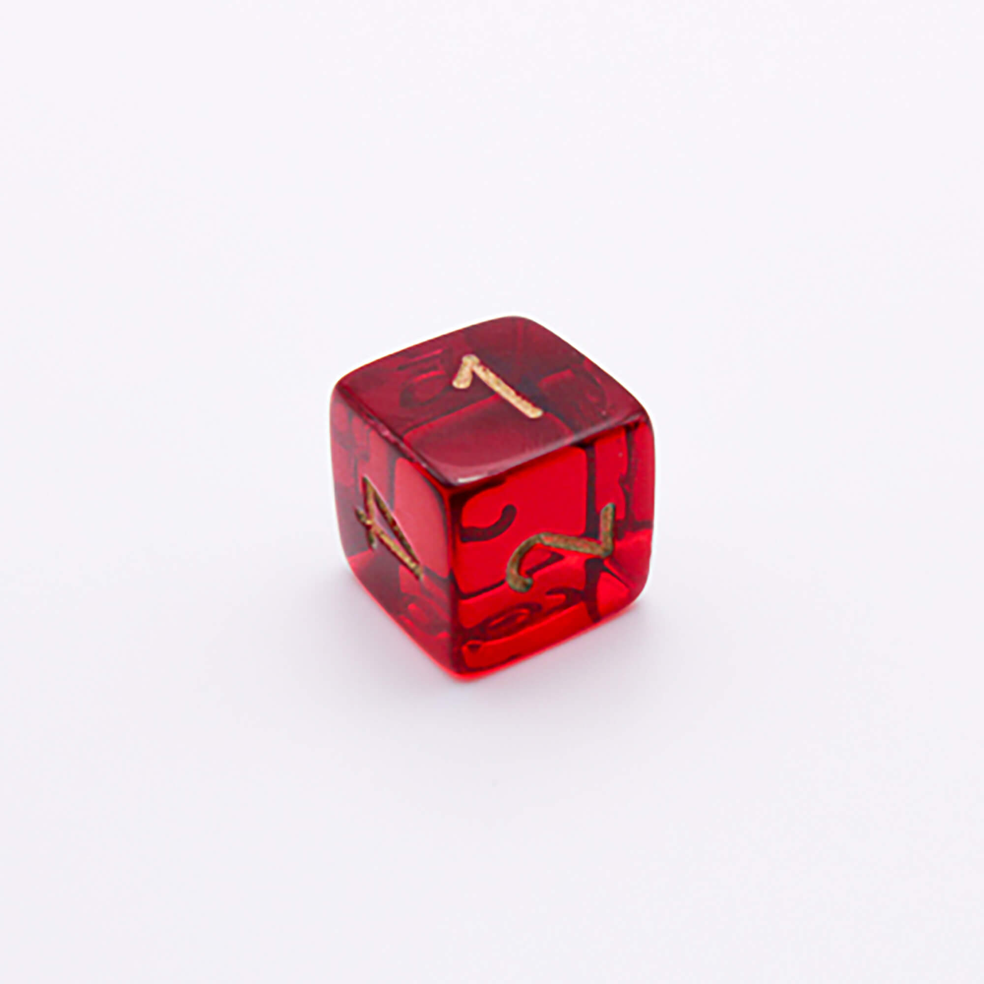 Chessex Lab Dice Wave 7 polyhedrální kostky Crimson Gold 8ks