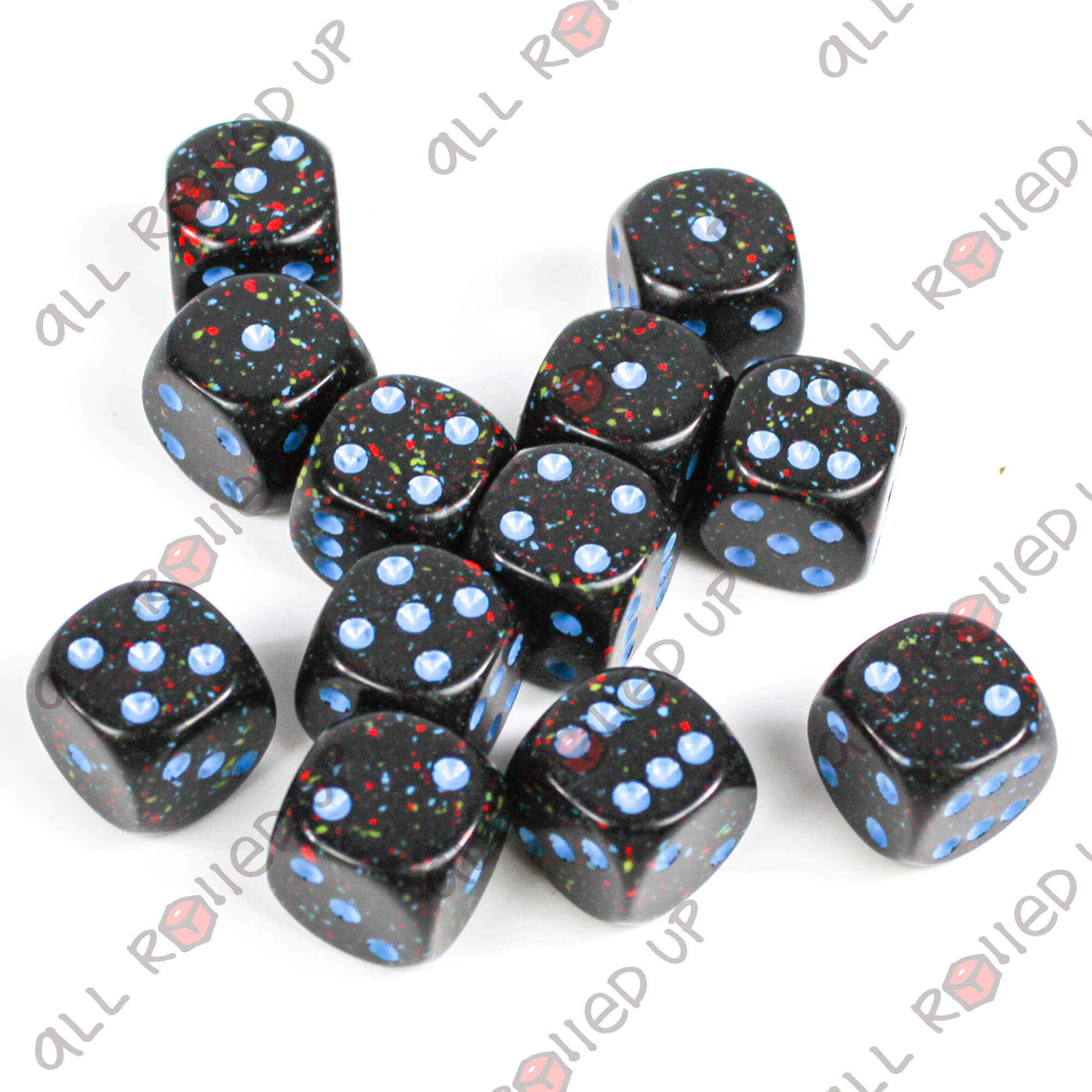 Chessex Speckled Blue Stars kostky 12×16 mm, 12 ks