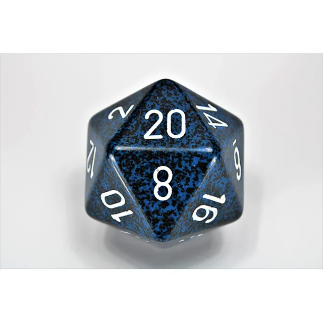 Chessex Speckled Stealth K20 kostka 34mm černá