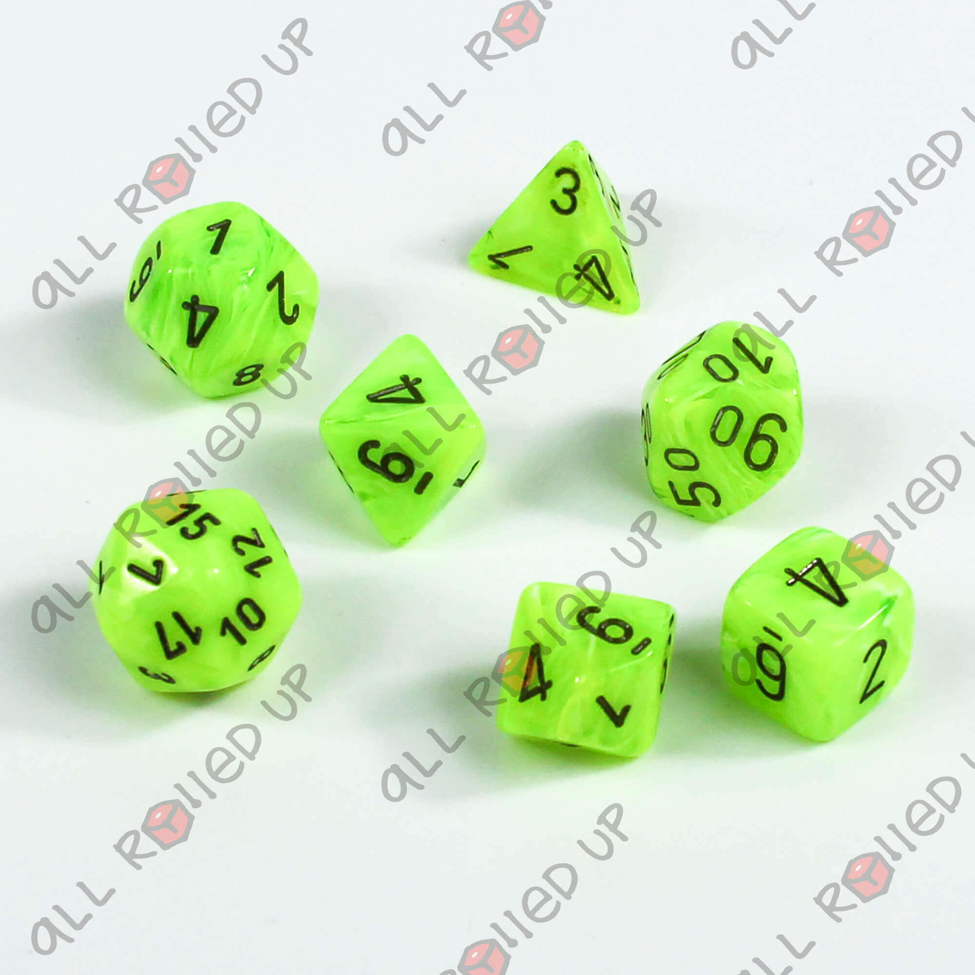 Chessex Vortex CHX27430 sada kostek zelená 7 ks
