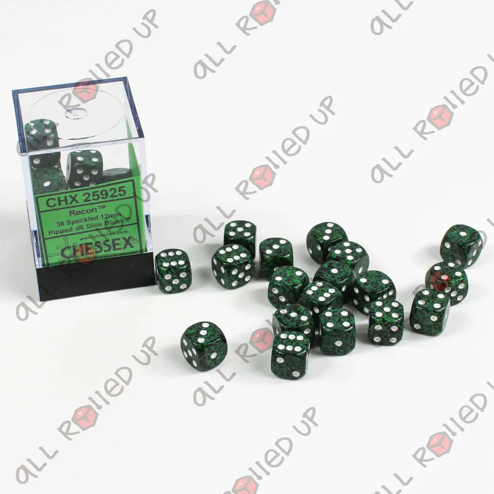 Chessex Speckled Recon sada kostek D6 36x 12mm