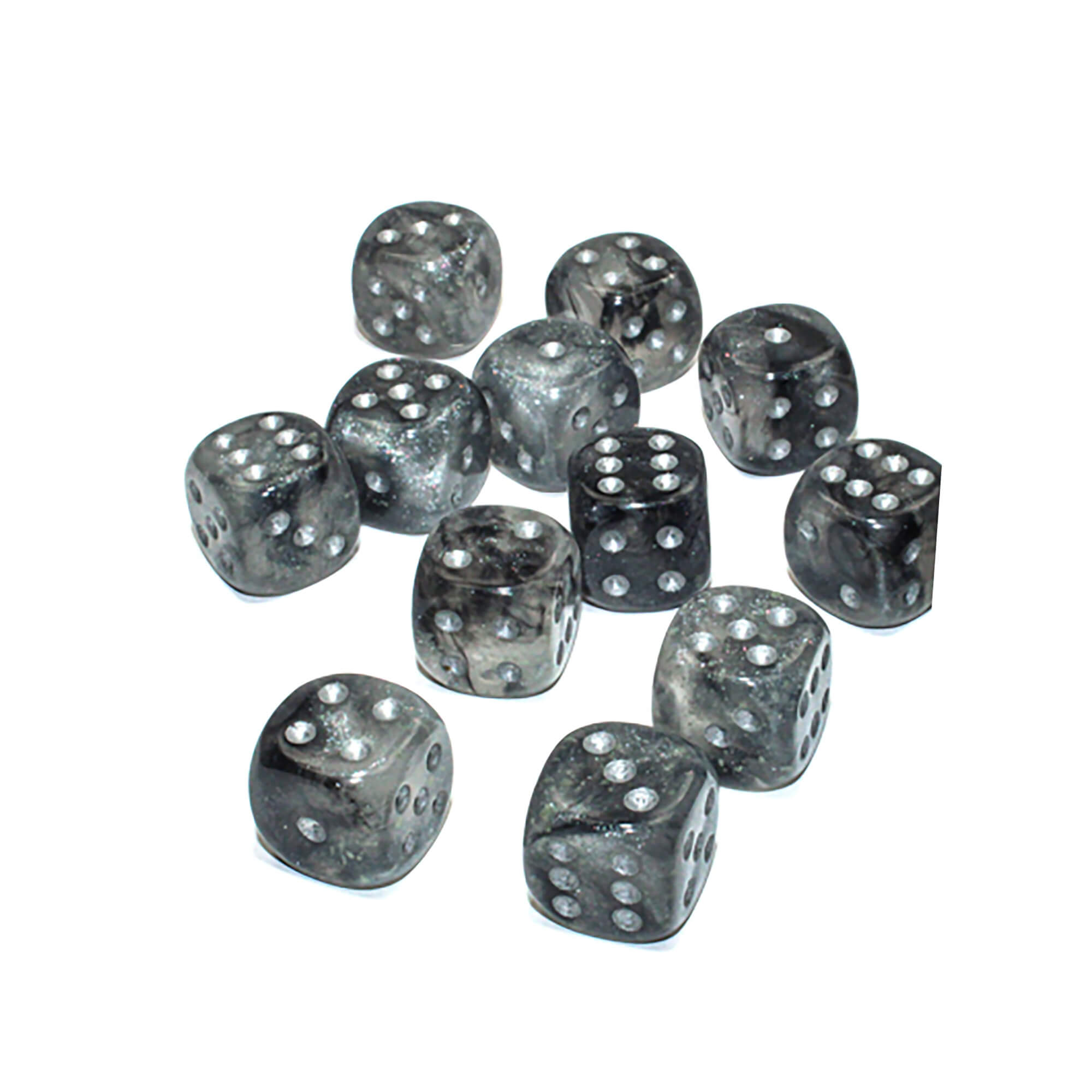 Chessex Luminary Light Smoke sada kostek 12 ks svítící