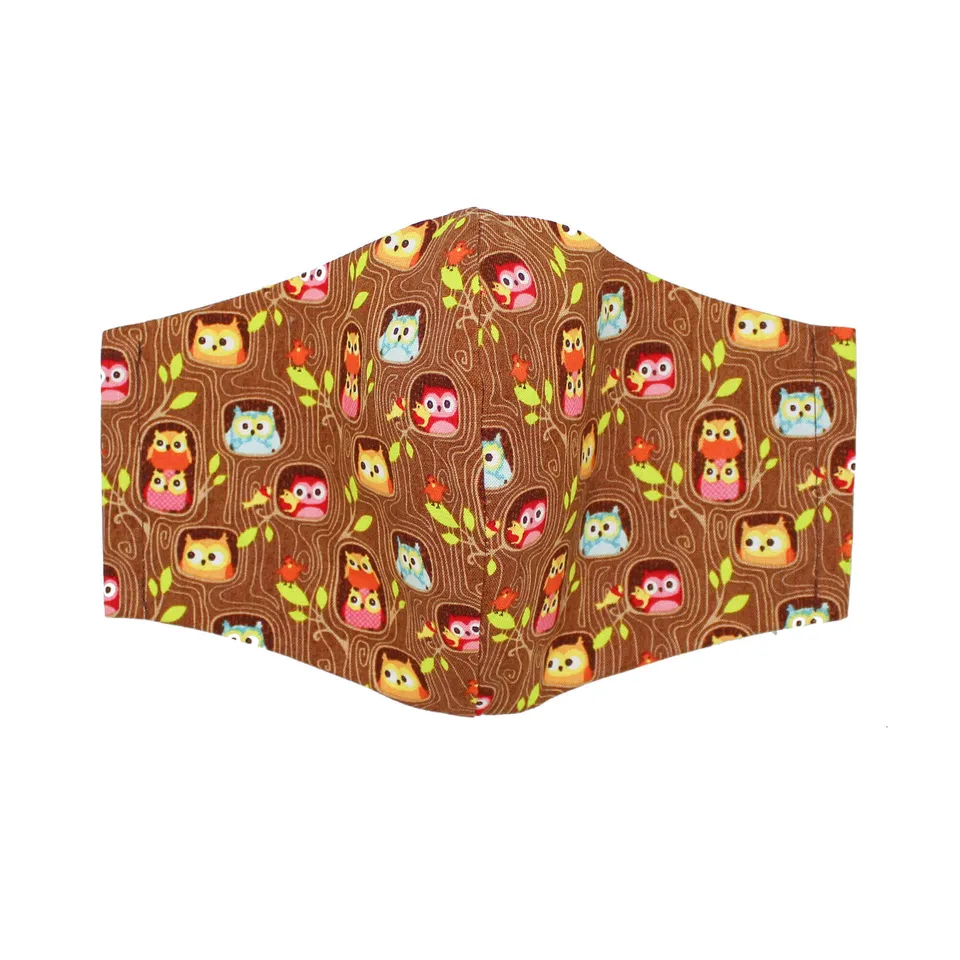 All Rolled Up Hoot Too látková rouška bavlněná sovičky