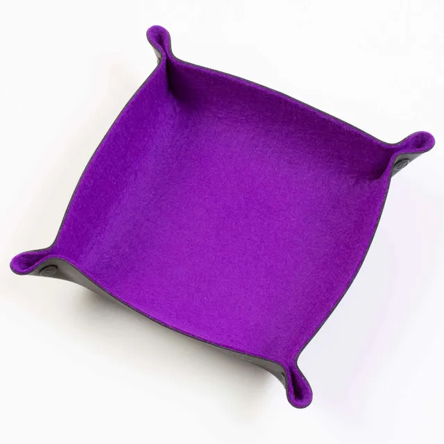 All Rolled Up Purple Felt skládací kostková miska fialová