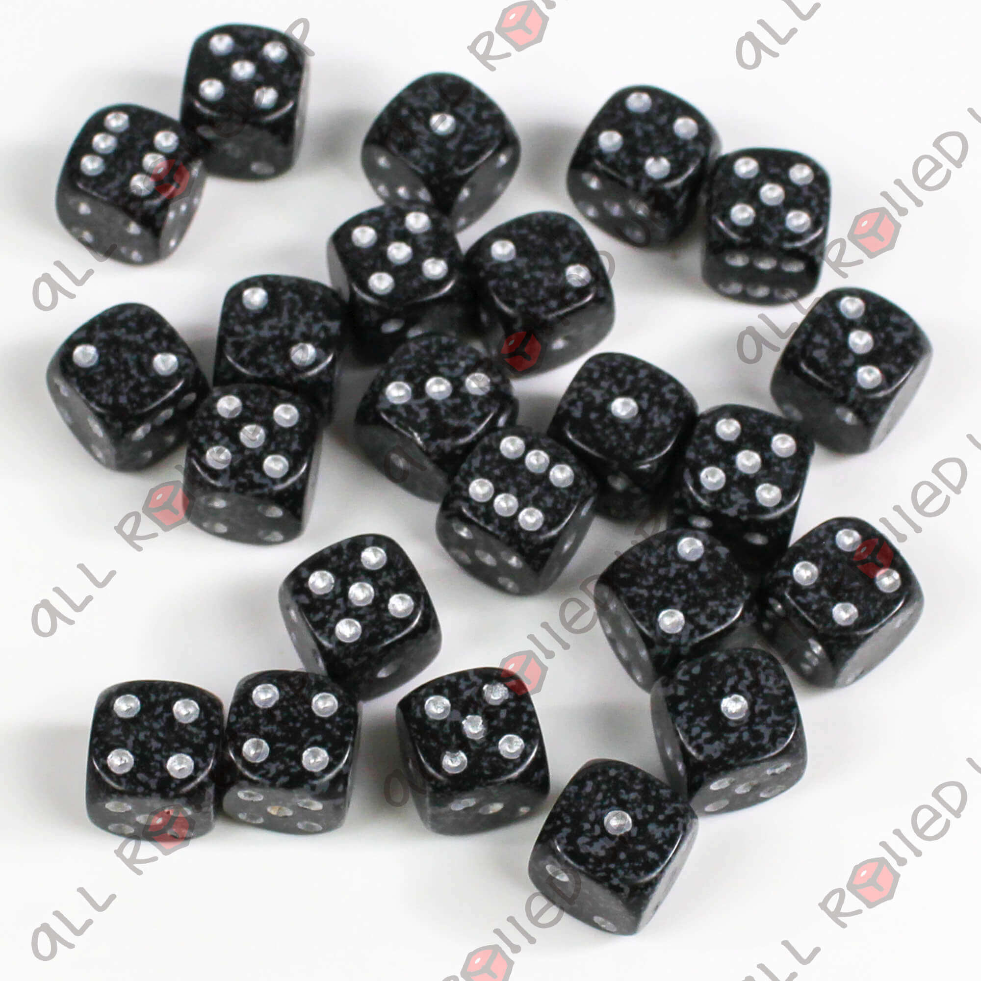 Chessex Speckled Ninja sada D6 kostek 36 ks 12 mm