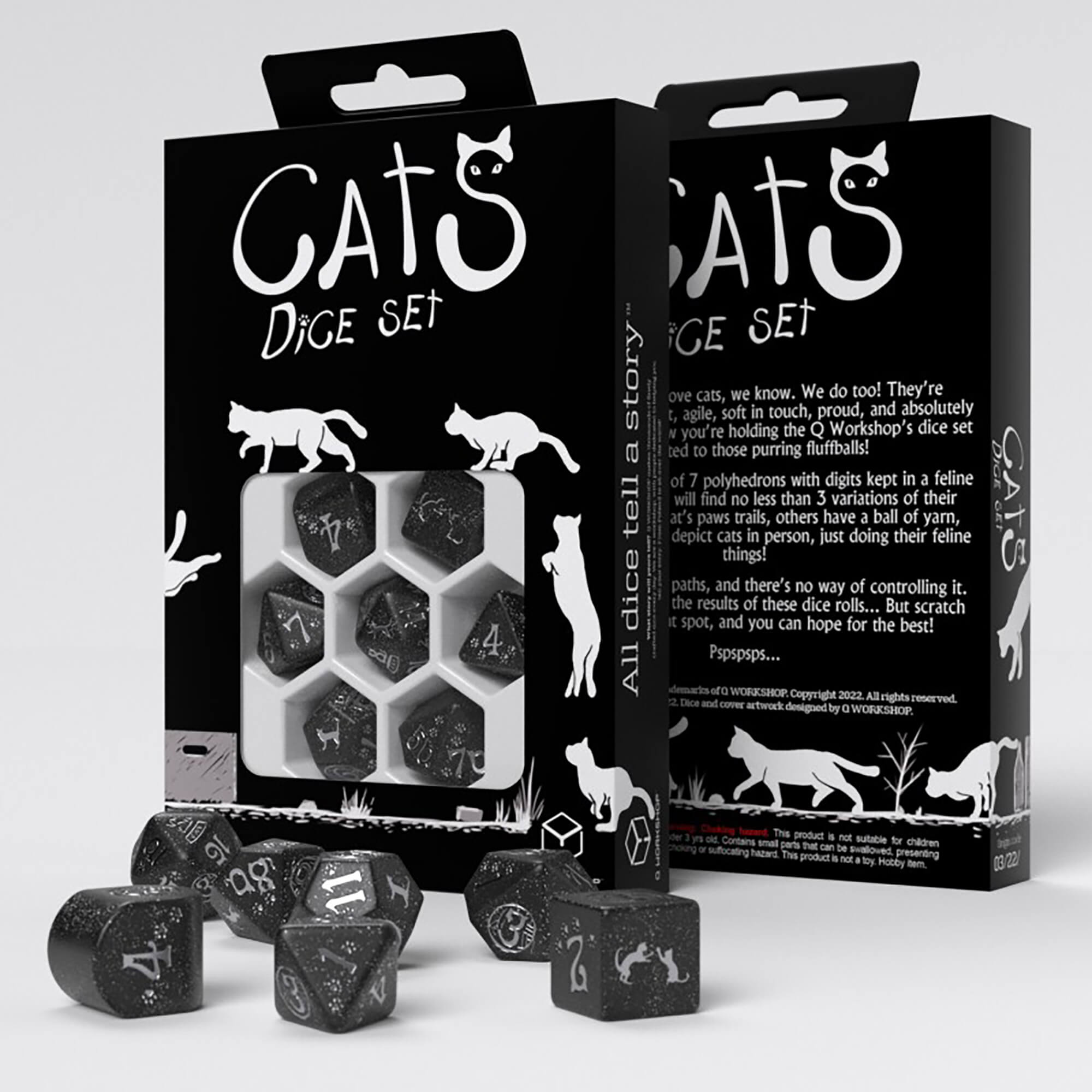 All Rolled Up CATS Waffle sada kostek 7 ks černá