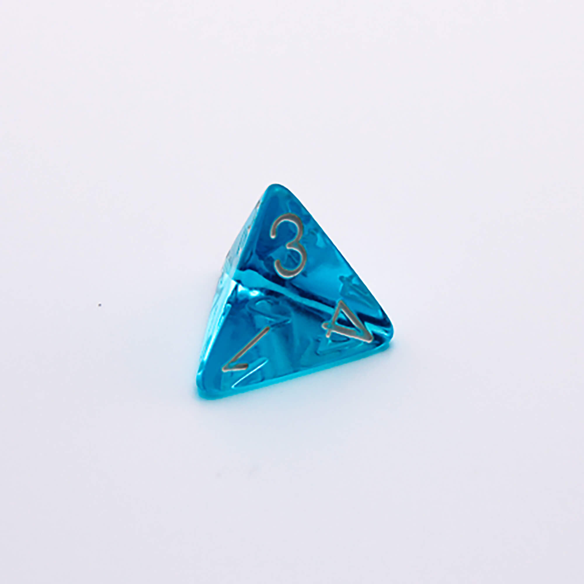 Chessex Lab Wave 7 Translucent Tropical Blue sada 8 kostek