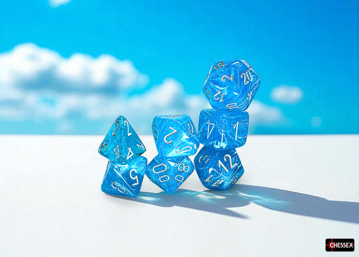 All Rolled Up Luminary Sky Silver sada kostek 7 ks 20 mm