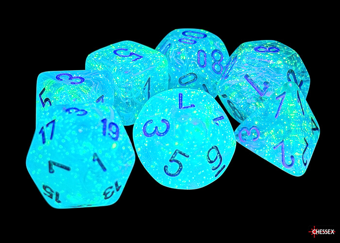 All Rolled Up Luminary Sky Silver sada kostek 7 ks 20 mm
