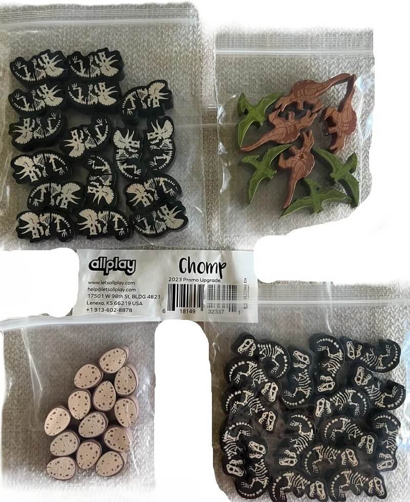 All Rolled Up Chomp dřevěné figurky upgrade 53 ks dinosauři
