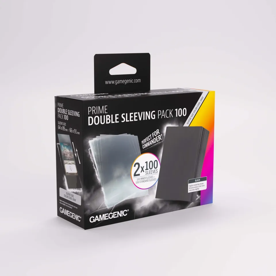Gamegenic Prime Double Sleeving Pack 100 obaly na karty 200 ks neprůhledné