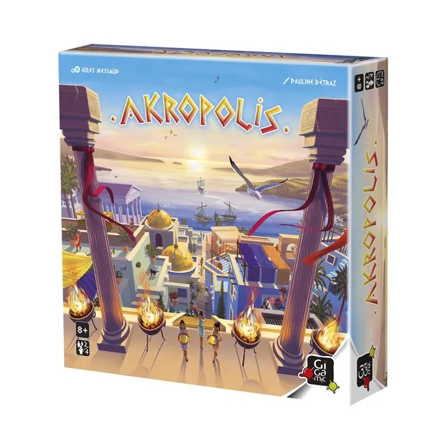 Akropolis desková hra stavění města vrstvená