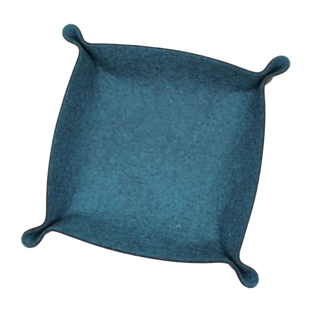 All Rolled Up Heathered Felt kostková miska skládací Petrol Blue