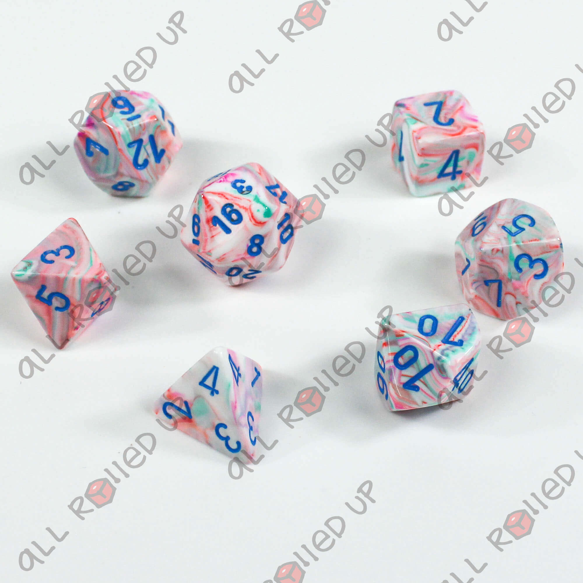 Chessex Festive Pop Art CHX27544 sada kostek 7 ks