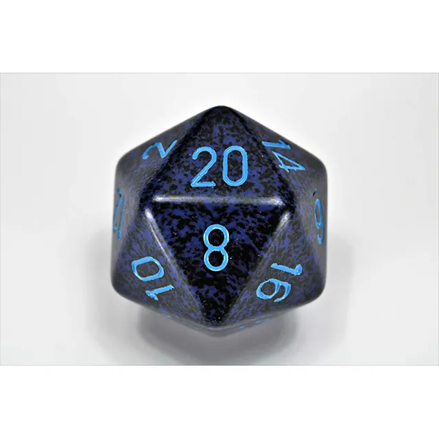 Speckled Cobalt 34mm D20 velká kostka Chessex