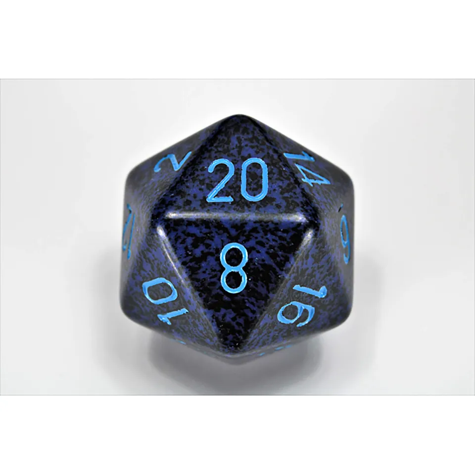 Speckled Cobalt 34mm D20 velká kostka Chessex