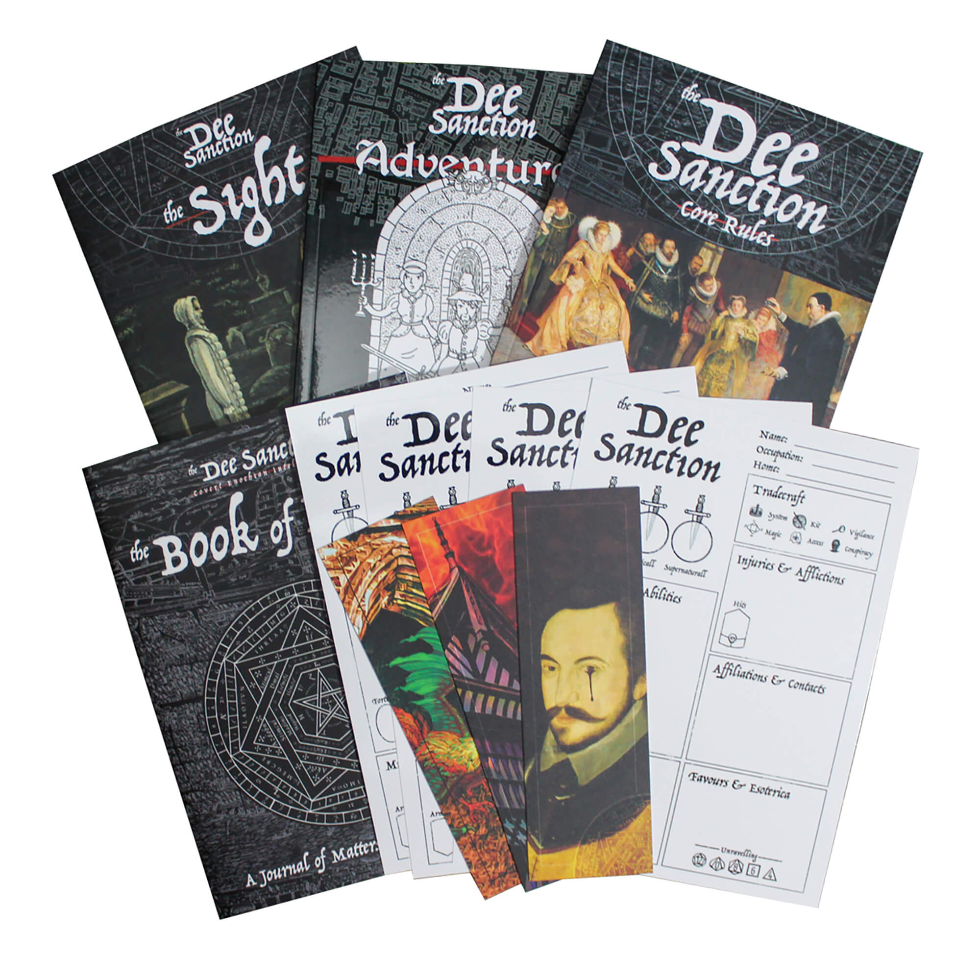 All Rolled Up Dee Sanction RPG box Essentials