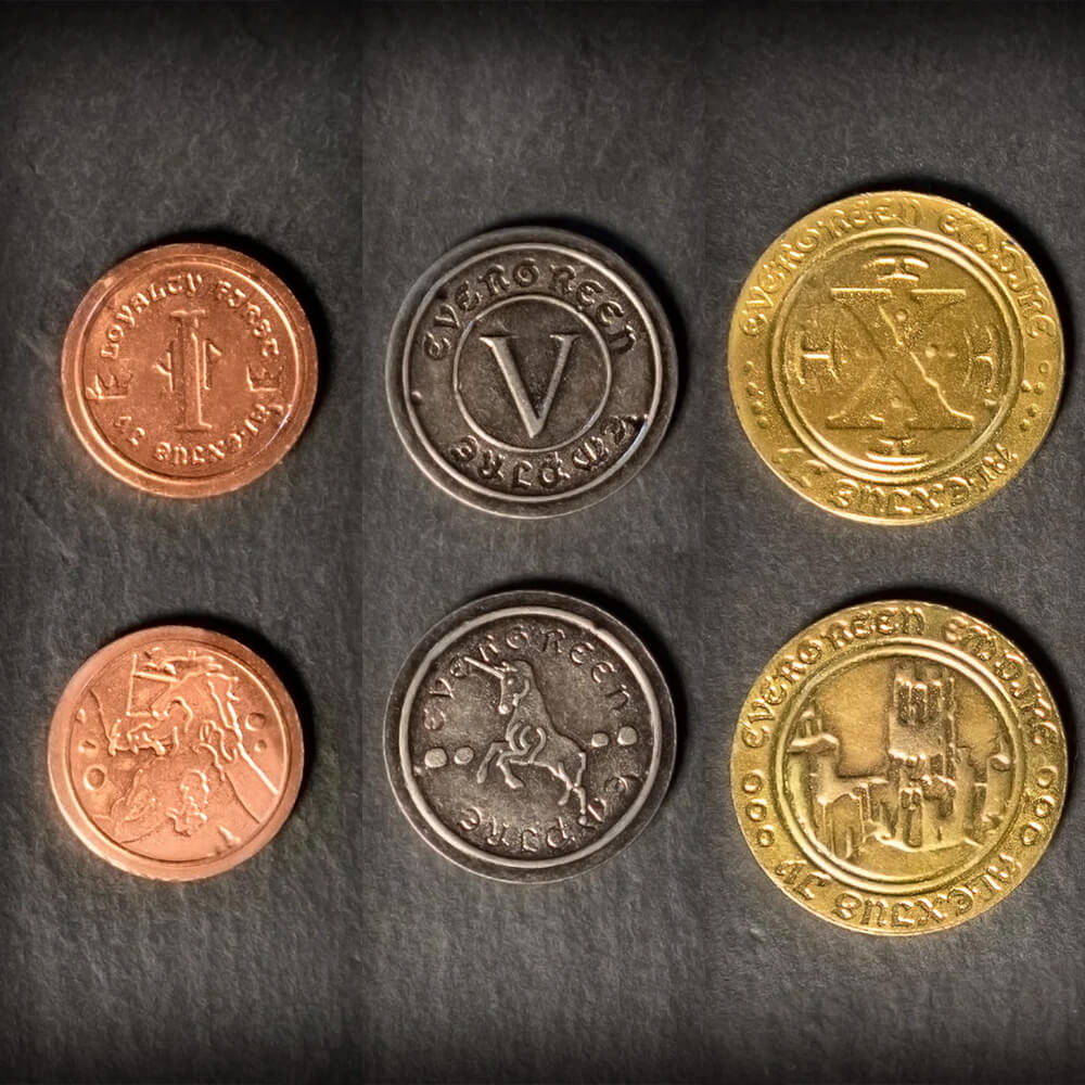 All Rolled Up 50 Metal Coin mince do deskovky 50 ks kovové