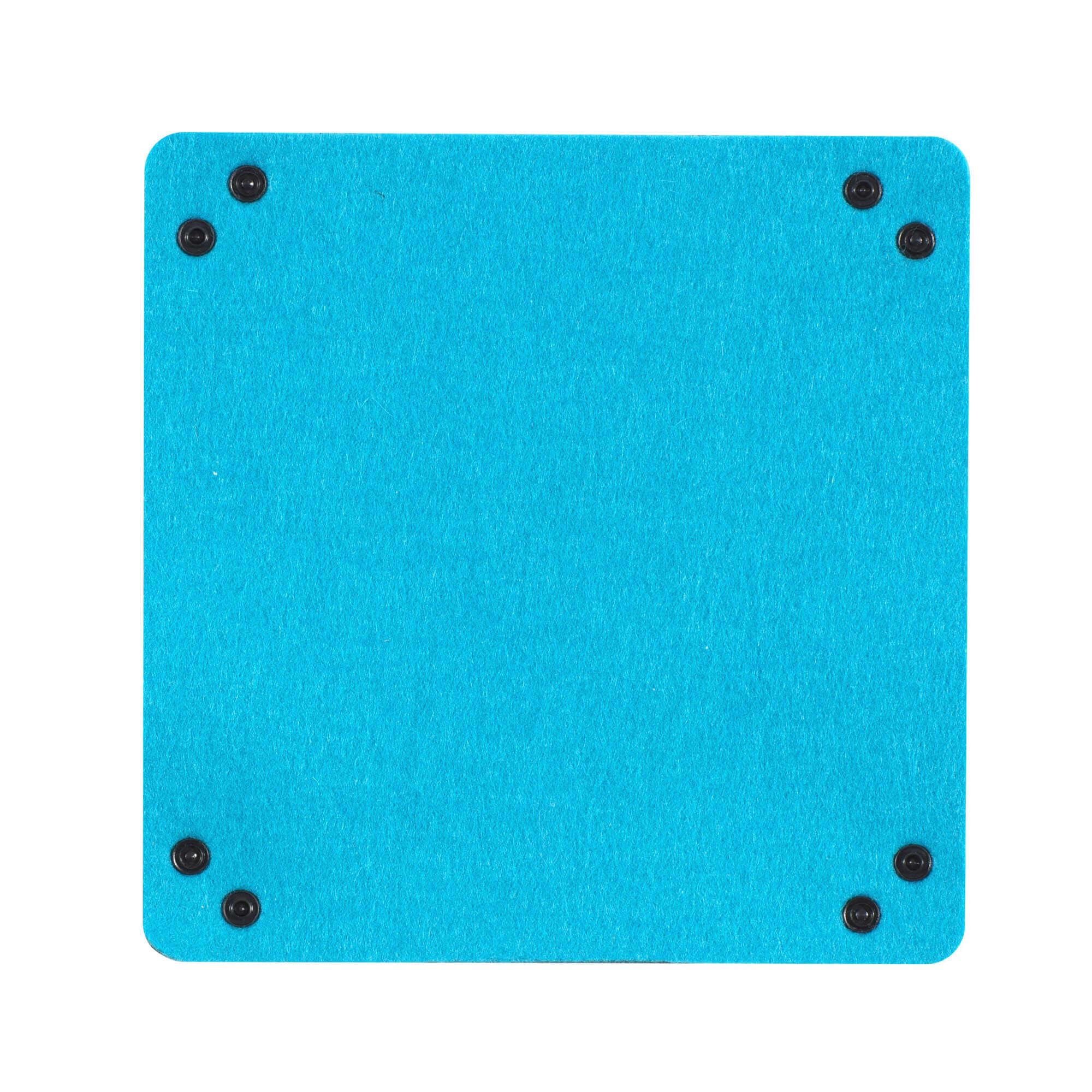 All Rolled Up Turquoise Felt skládací miska na kostky tyrkysová