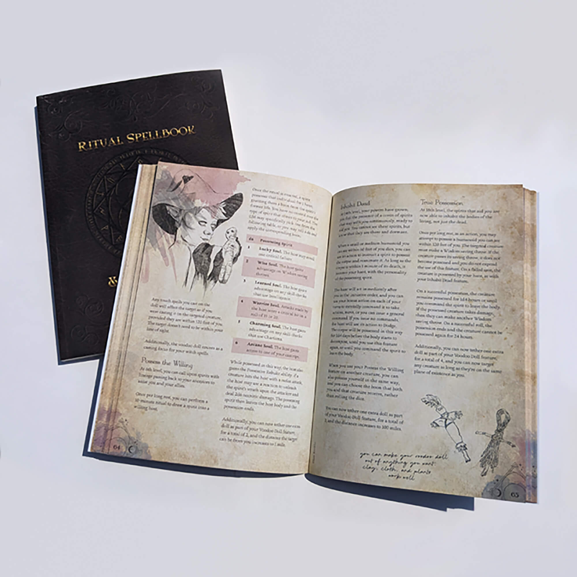 All Rolled Up Ritual Spellbook Witch Class příručka 5e softcover