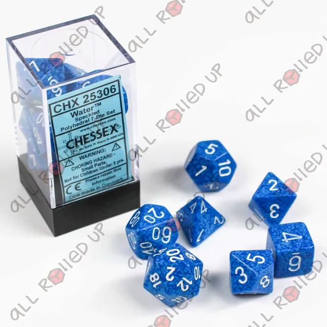 Chessex Speckled Water polyhedrální kostky 7 ks