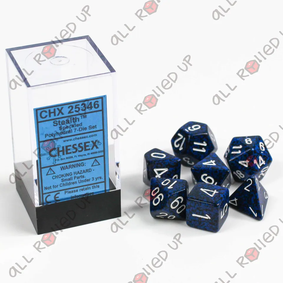 Chessex Speckled Stealth kostky 7 ks sada
