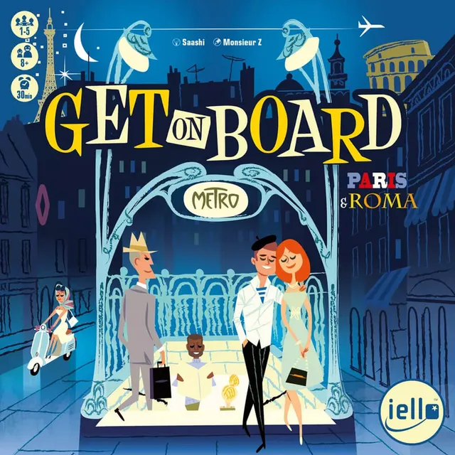 Get on Board Paris Roma desková hra stavba metra