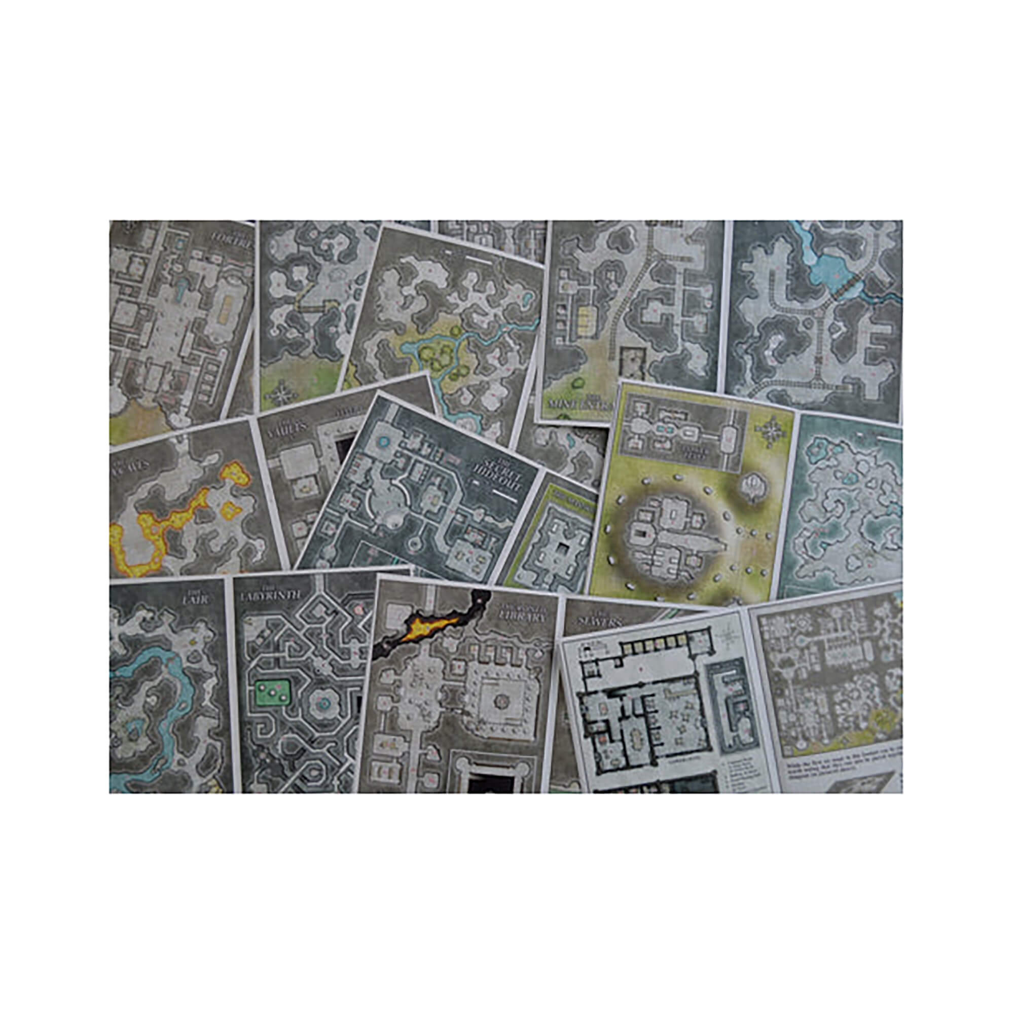Square Hex Little Book of Dungeons kniha map A5