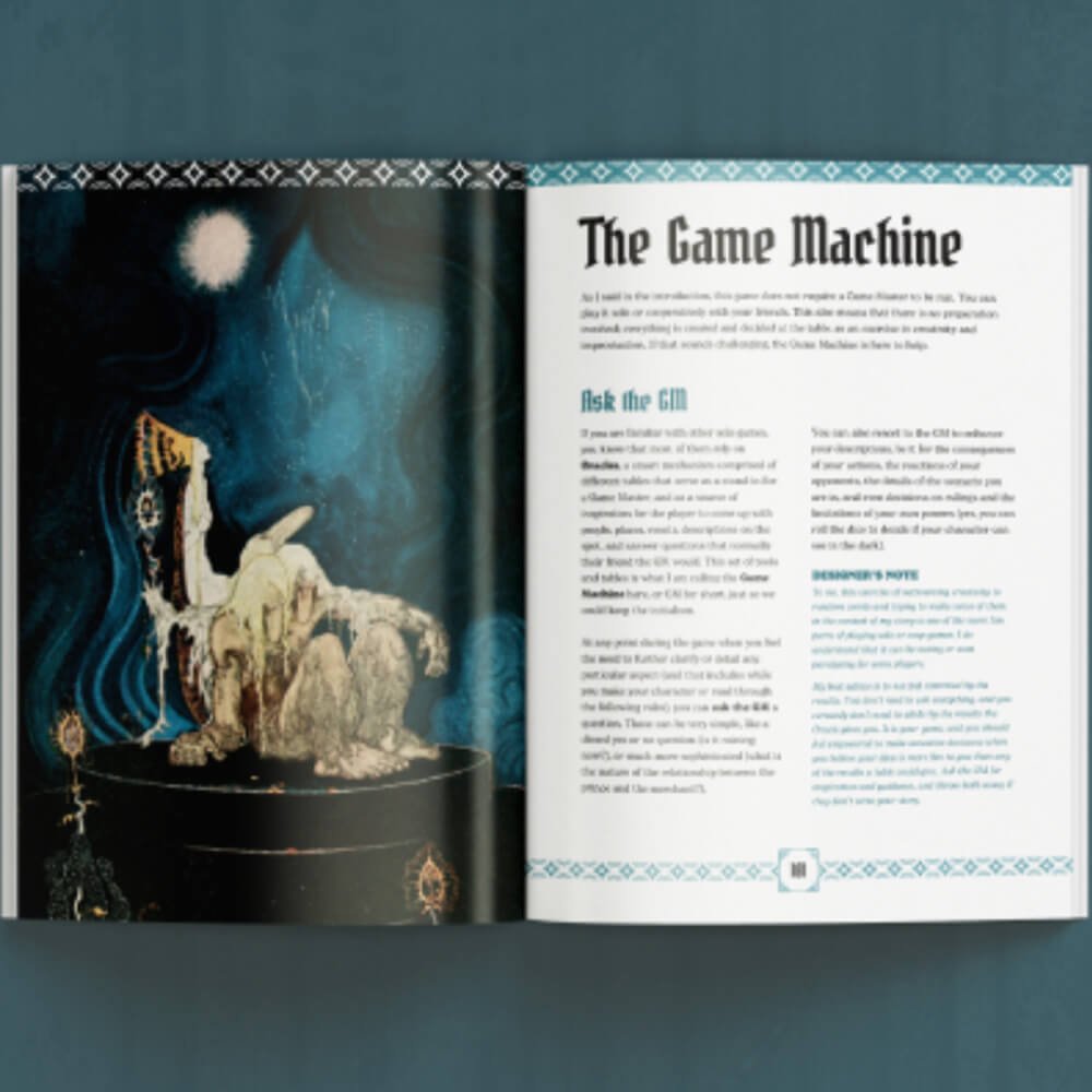 All Rolled Up Against the Wind sólo fantasy hra zine