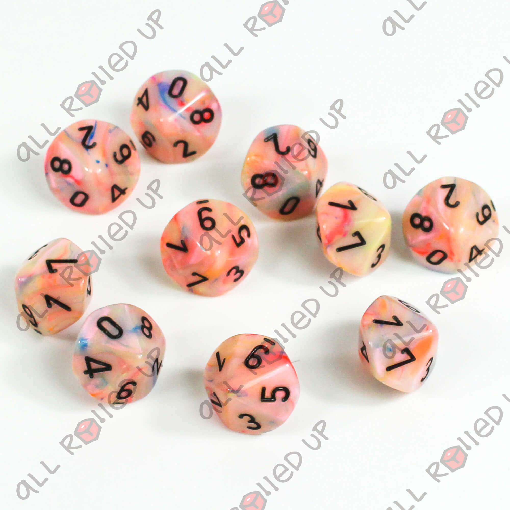 Chessex Festive Circus Black D10 sada kostek 10 ks