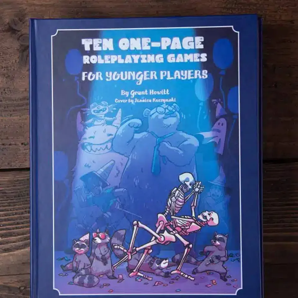 Grant Howitt Ten One Page RPG kniha 10 her pro děti