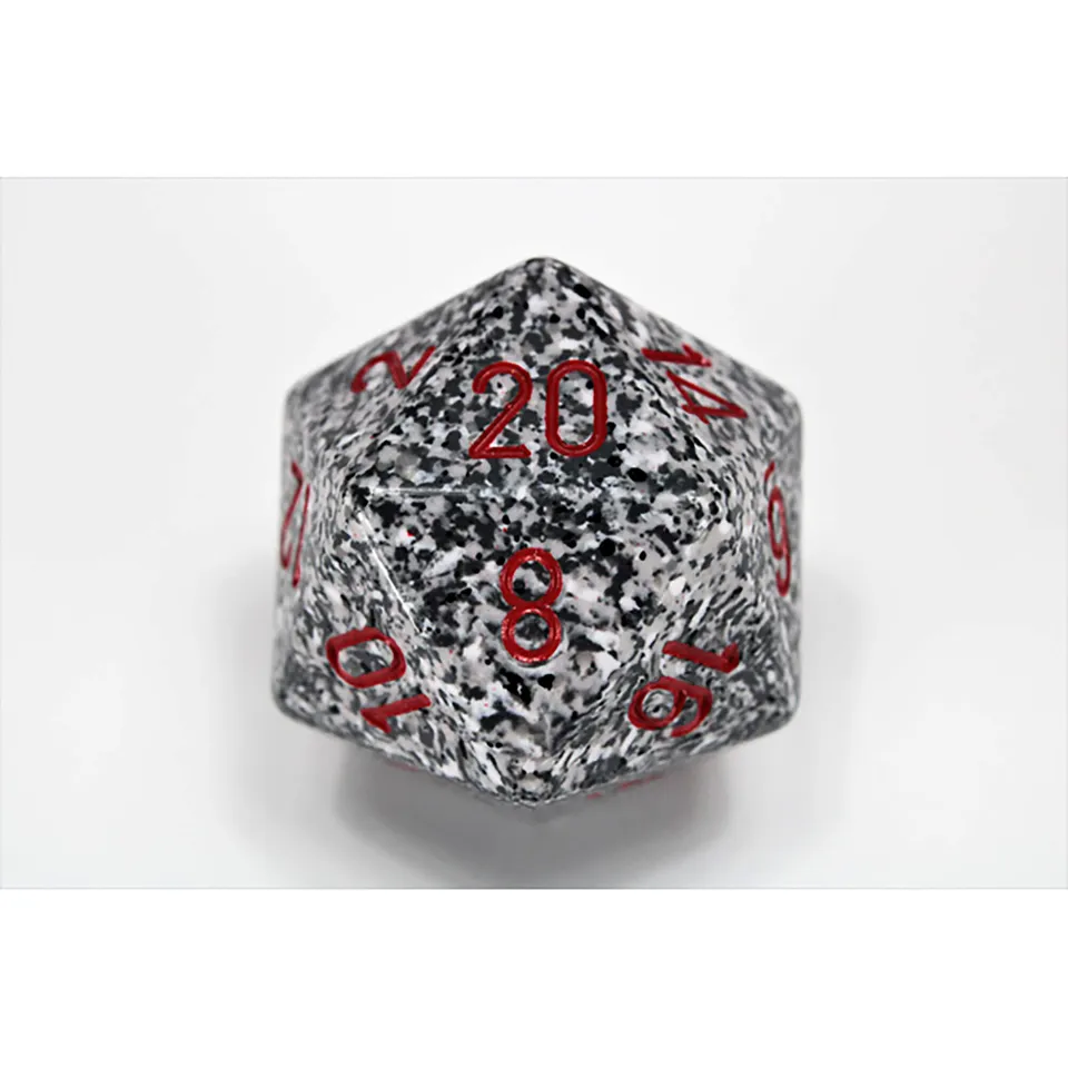 Chessex Speckled Granite D20 kostka 34 mm šedá