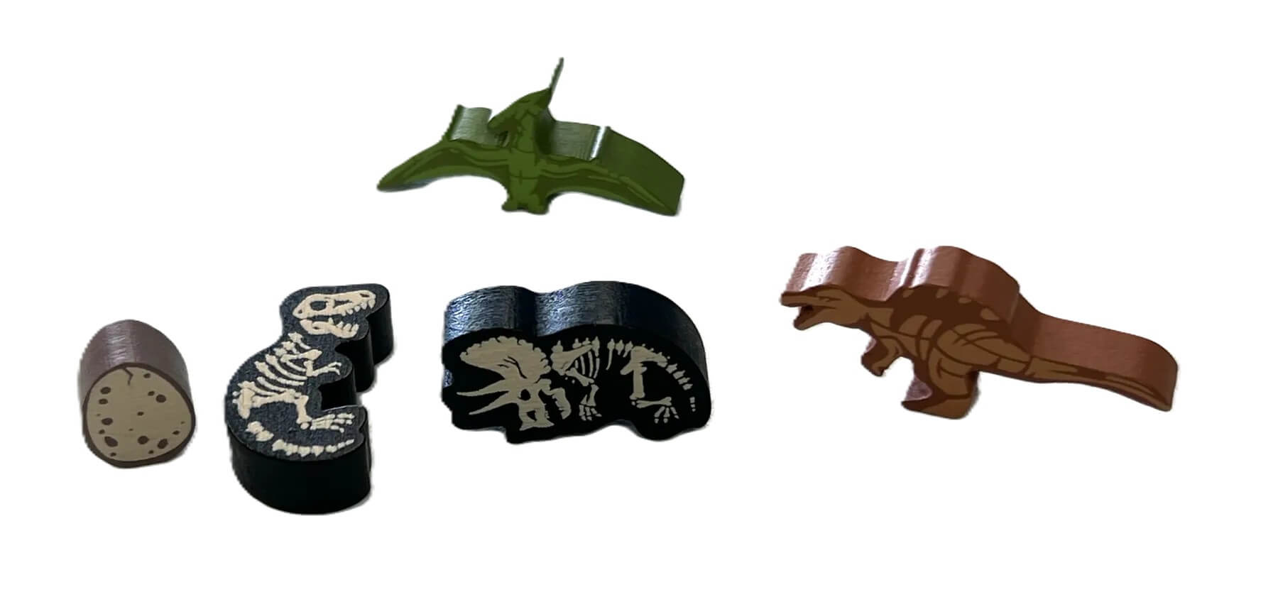 All Rolled Up Chomp dřevěné figurky upgrade 53 ks dinosauři
