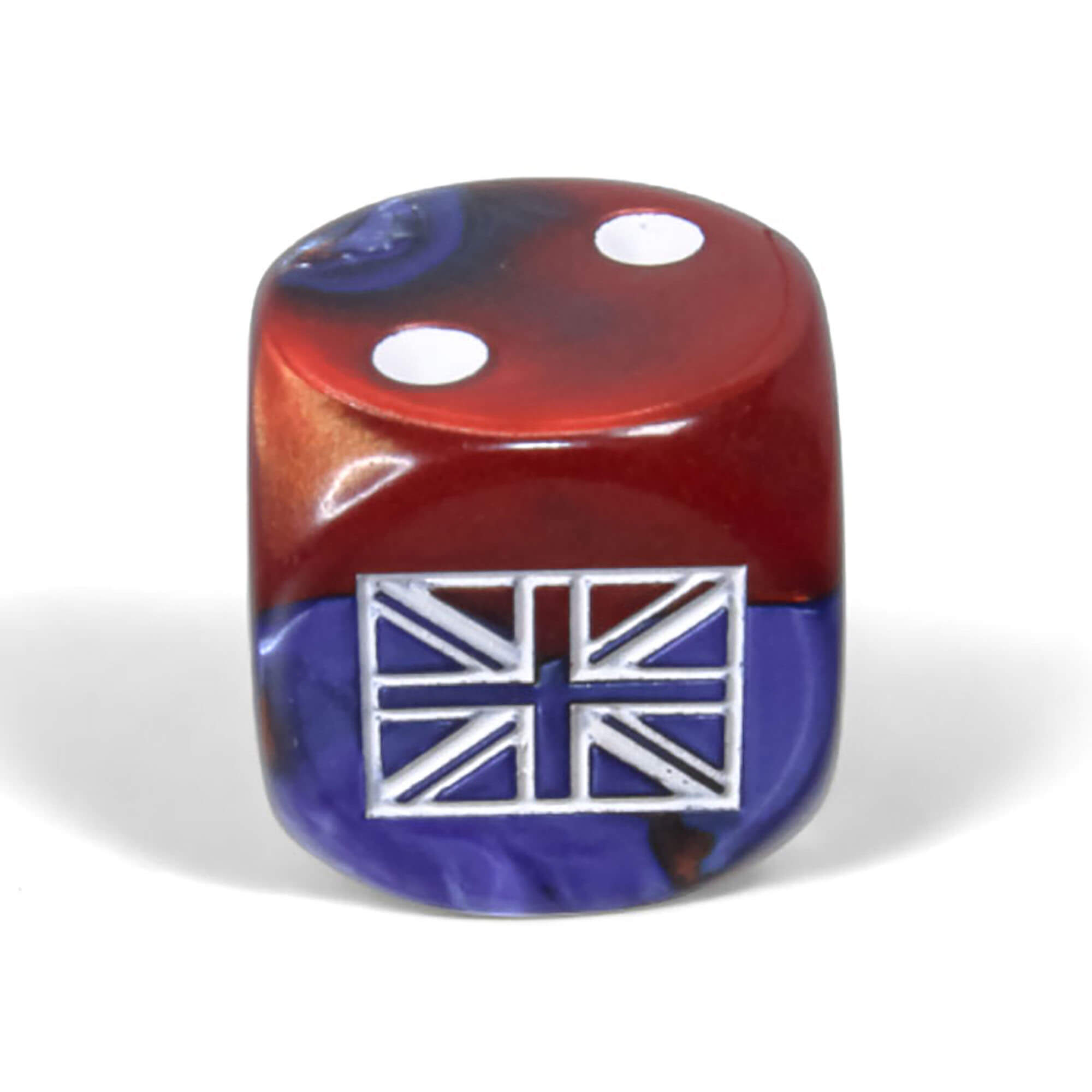 Chessex Gemini Great Britain sada D6 kostek 12ks modro-červená