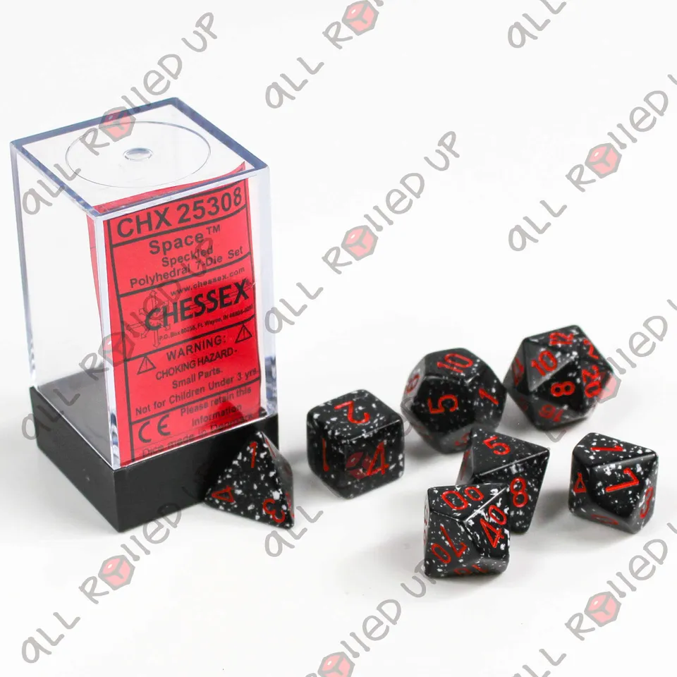 Chessex Speckled Space sada kostek 7ks polyedrická