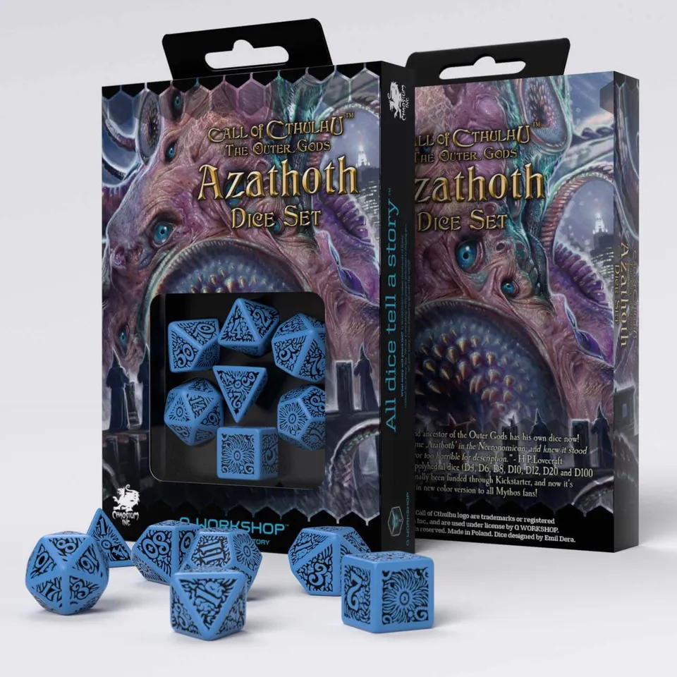 Q Workshop Call of Cthulhu Azathoth sada kostek 7ks béžová