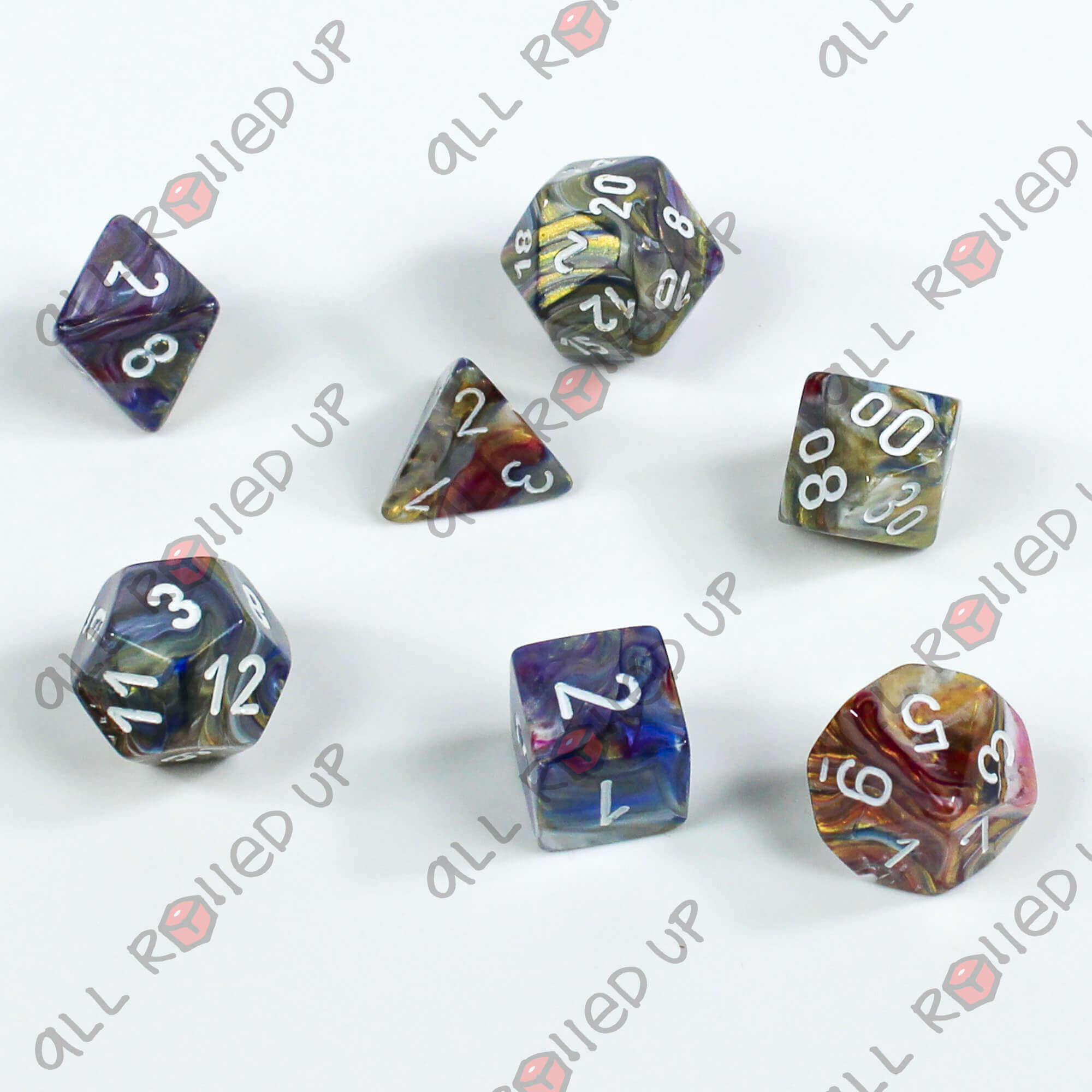 Chessex Festive Carousel White sada RPG kostek 7 ks slavnostní